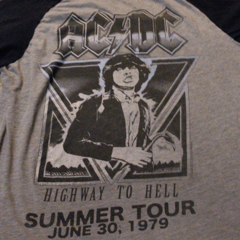 AC/DC Rockware shirt, size L color is black and gray. One of a kind, try to find